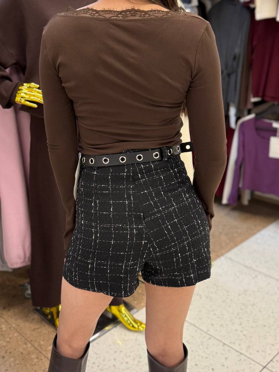 шорты женские,юбка-шорты женская,юбка-шорты в клетку,шорты с высокой талией,юбка шорты