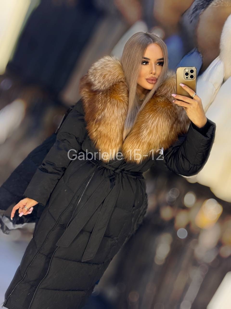 пуховик с натуральным мехом,пуховик женский,пуховик с натуральным мехом чернобурки и капюшоном romana furs,пуховик с мехом,женский пуховик с мехом