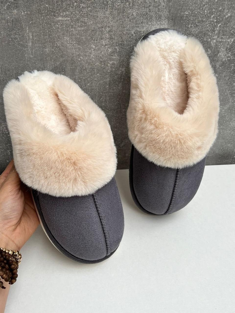 тапочки женские с мехом,меховые тапочки домашние,тапочки домашние женские,теплая домашняя  для женщин,модные тапочки