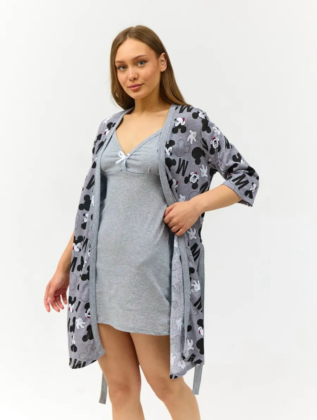 комплект сорочка халат,халат и сорочка для беременных,комплект халат,халат с сорочкой комплект домашний,комплект (халат+сорочка) margo