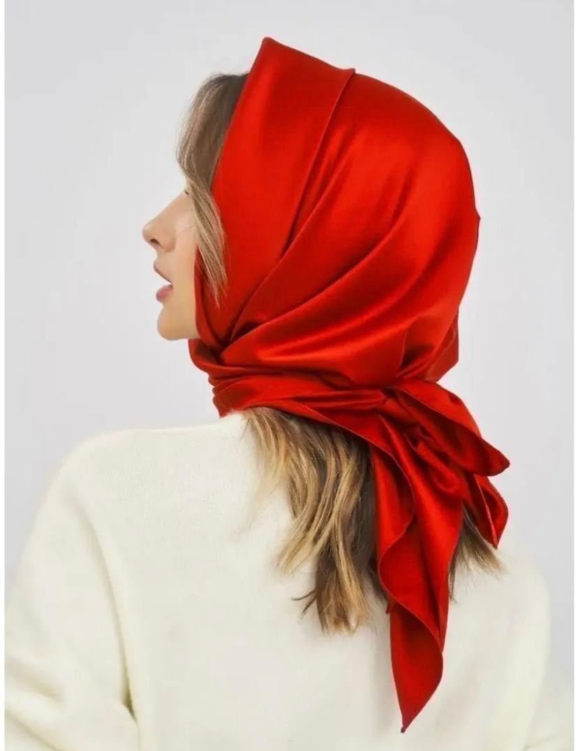 платок женский шелковый,атласный платок,шелковый однотонный платок,платки тонки,шелковые платки