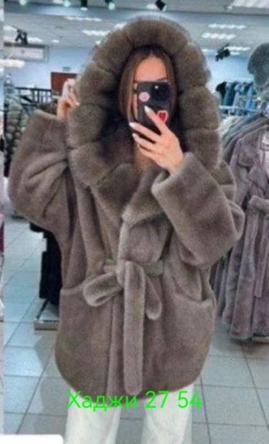 шуба норковая с капюшоном,шуба,шубка шикарная экомех,шуба эко мех под норка с капюшоном,шубка из экомеха