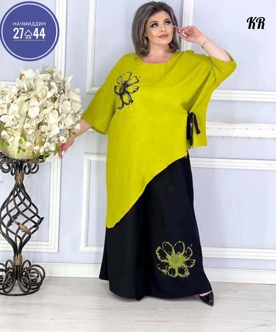 женские костюмы больших размеров, больших размеров,одежда для женщин больших размеров,женский брючный костюм двойка,туника большие размеров