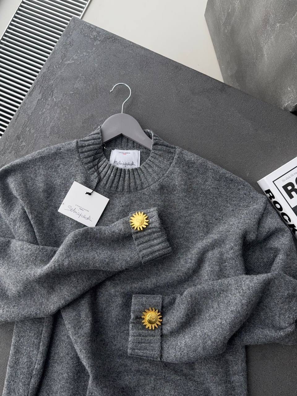 платье трикотажное с ремнем emberens 250483220,трикотажное платье,женское платье,модели платьев,темно-серое вязаное платье-свитер от fendi