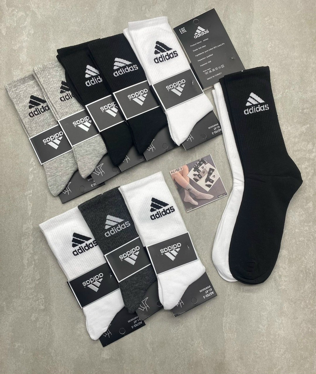 носки мужские,носки мужские 10 пар,носки мужские 6 пар,носки adidas набор спортивных носков адидас,носки мужские adidas