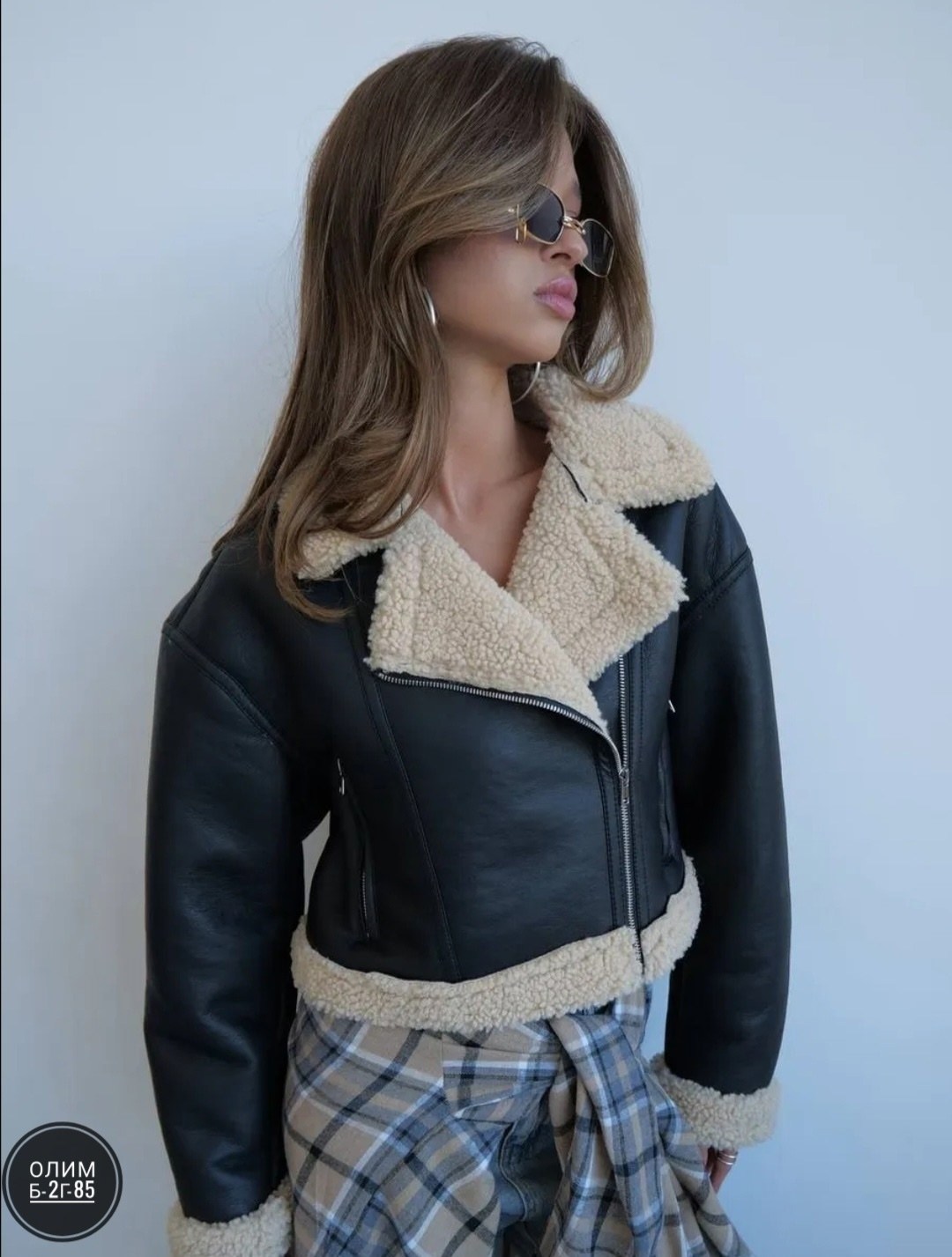 дубленка оверсайз коричневая зимняя monywear,дубленка искусственная monymony,дубленка женская,дубленка авиатор,дубленка зимняя короткая искусственная оверсайз авиатор alvy brand