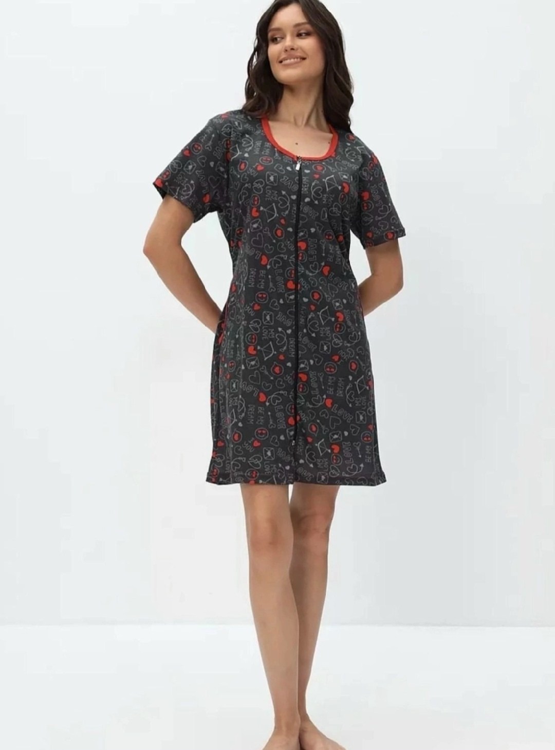 халат женский домашний,женский халат,халат домашний на молнии,халат для дома,халат