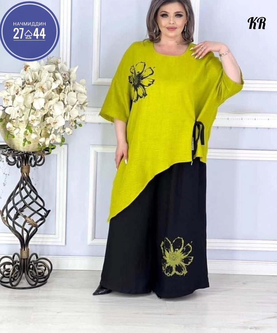 женские костюмы больших размеров, больших размеров,одежда для женщин больших размеров,женский брючный костюм двойка,туника большие размеров
