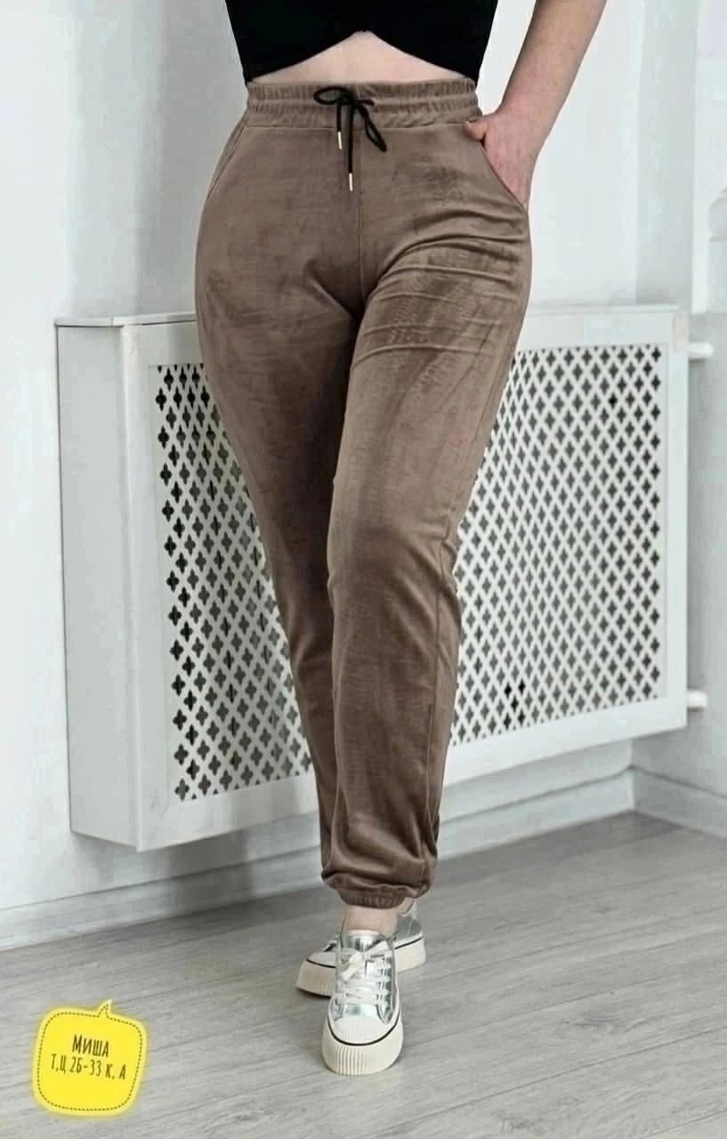 брюки велюр,брюки велюровые,брюки штаны велюровые женские арт. 11600824,брюки из велюра,штаны женские