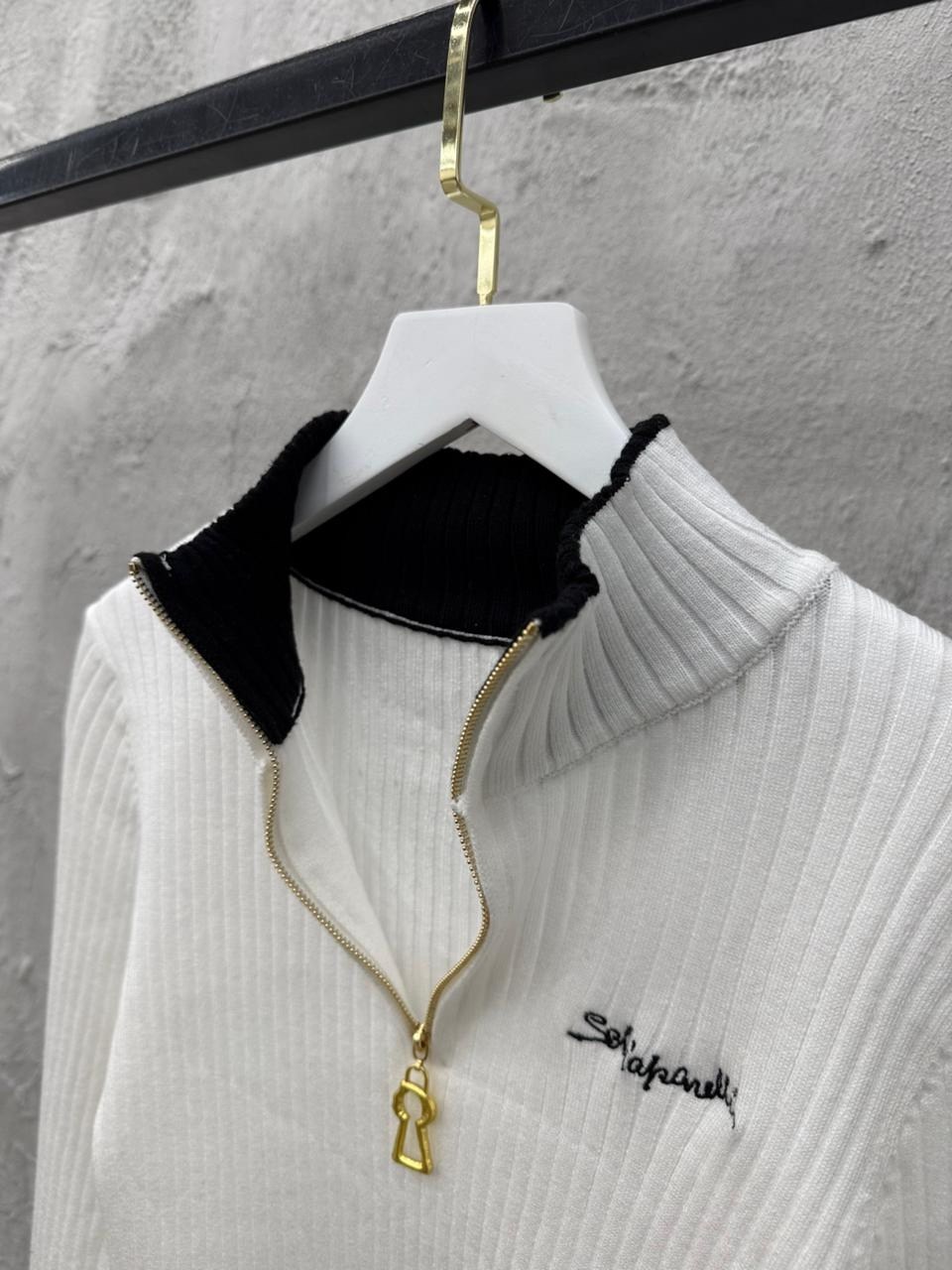 женская кофта,женский свитер,женская кофта белая,водолазка,водолазка на молнии белая