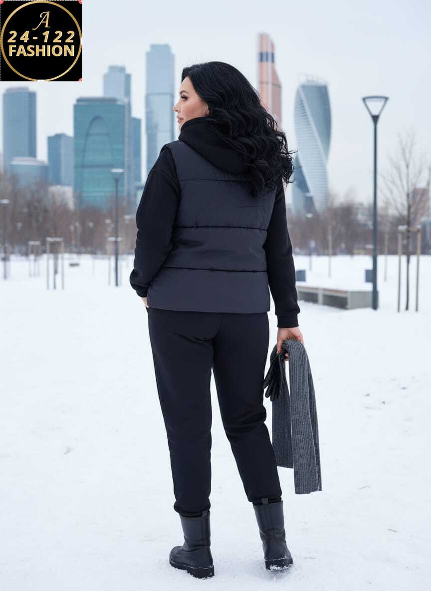 теплый спортивный костюм на флисе с жилеткой halein,костюм тройка женский,костюм на флисе тройка с жилеткой dnt store,спортивный женский костюм на флисе с жилеткой,костюм-тройка женский утепленный: жи