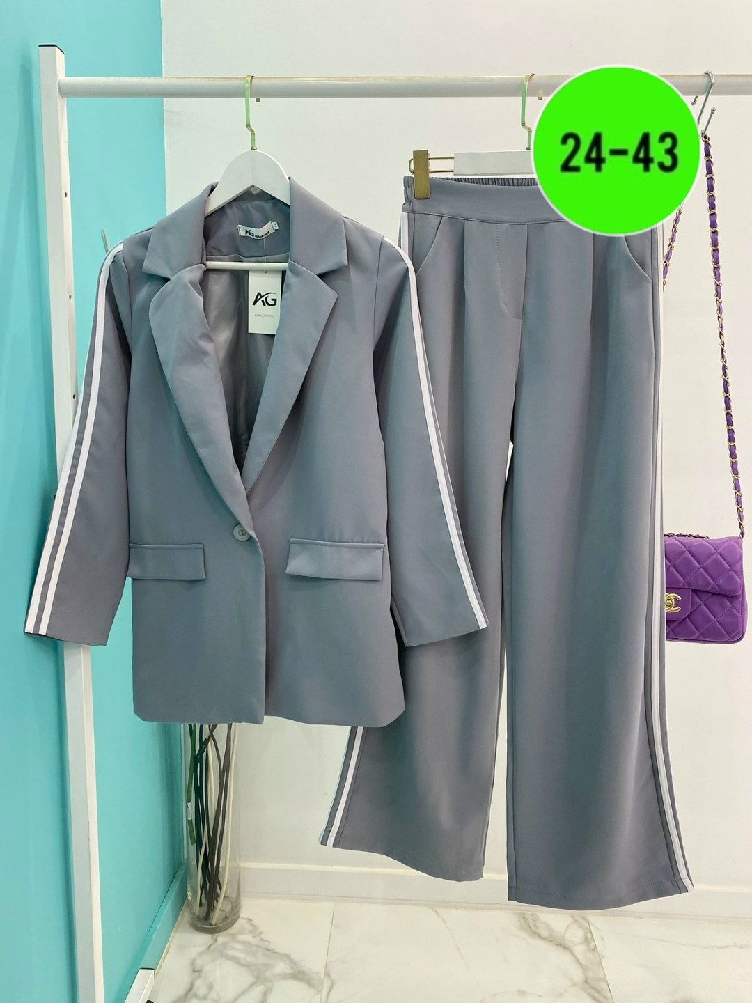 классический брючный костюм двойка,костюм женский двойка пиджак с брюками,брючный костюм женский,костюм двойка в сером цвете,классический брючный костюм двойка арт. 778074