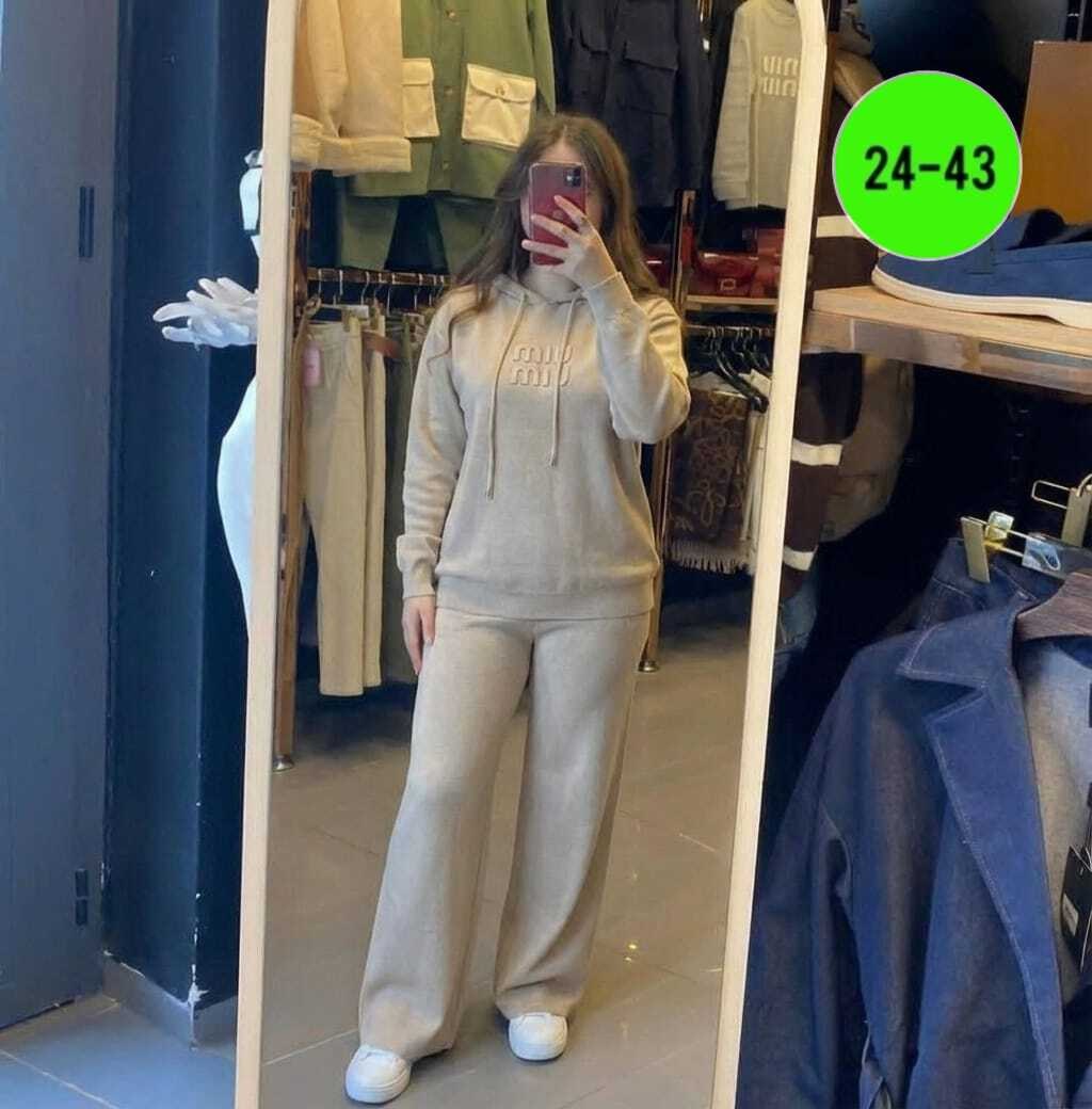 костюм трикотажный женский,трикотажные костюмы,костюм женский спортивный толстовка и штаны арт. 1445324,вязаные костюмы,женский теплый костюм