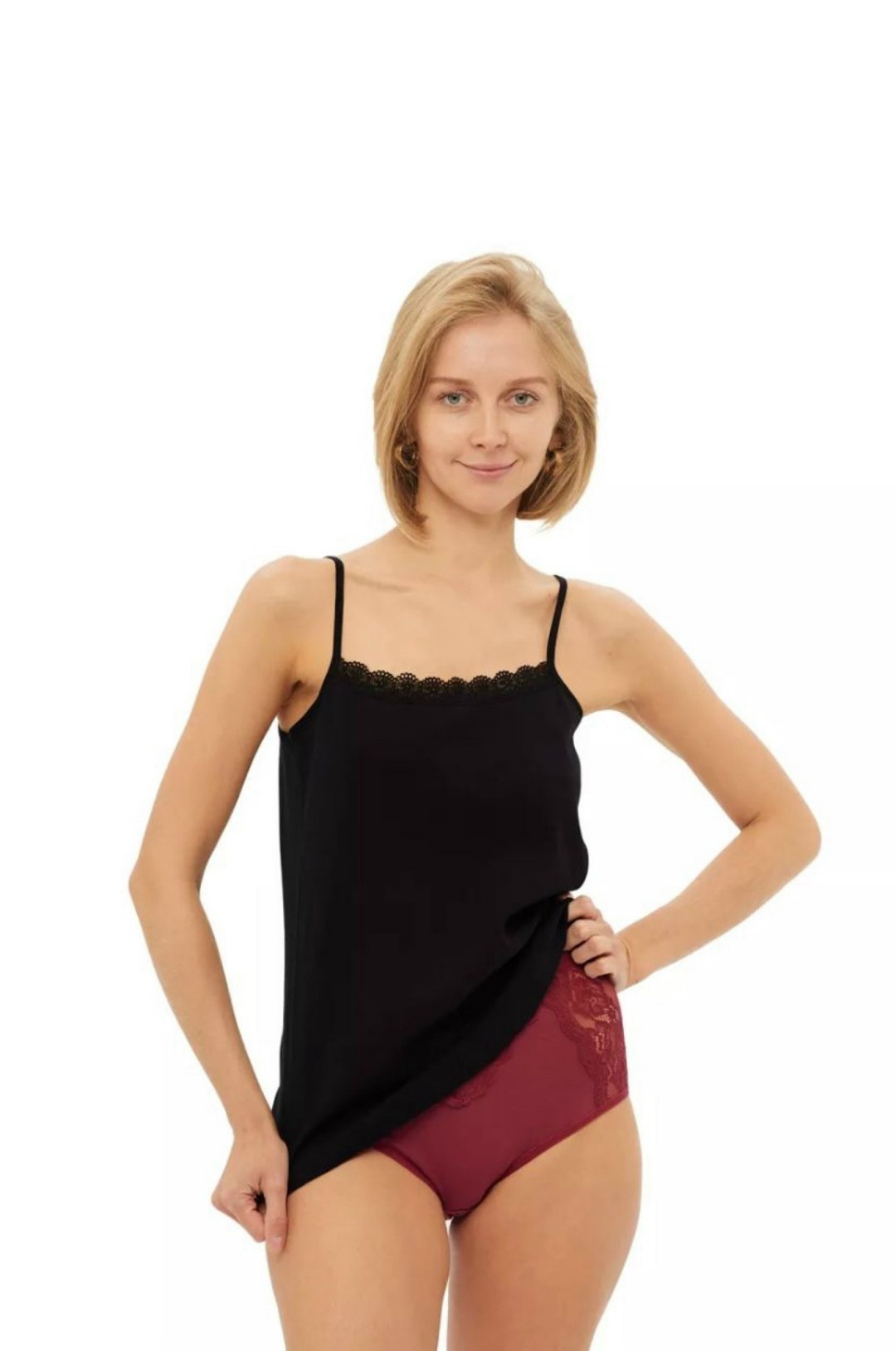 женская майка,базовая майка женская,майка женская бельевая,комплект трусов,майка на бретельках с кружевом