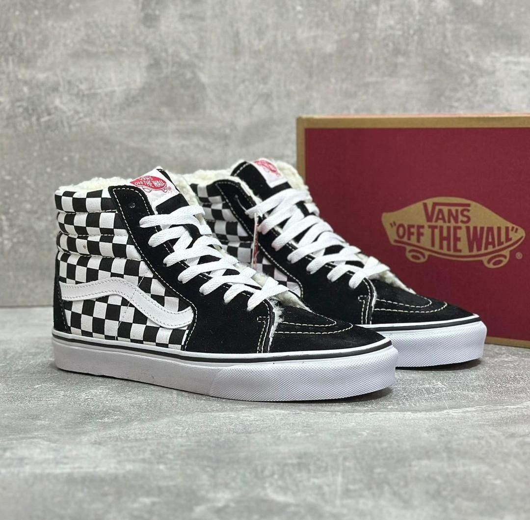 кеды vans,кроссовки мужские vans,мужские кеды vans,кроссовки vans,vans sk8-hi black white checkerboard