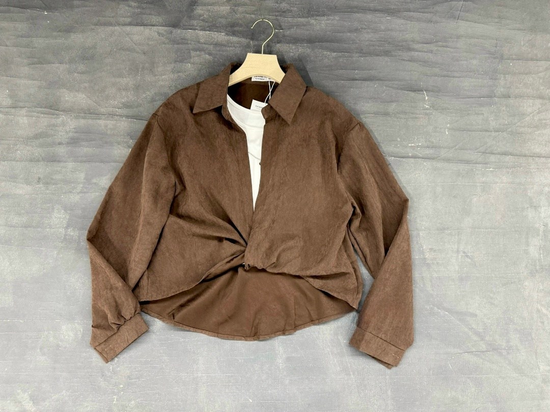 длинная вельветовая рубашка,рубашка вельветовая,женская рубашка,коричневая рубашка oversize с воротником мао gloria jeans,рубашка женская вельветовая