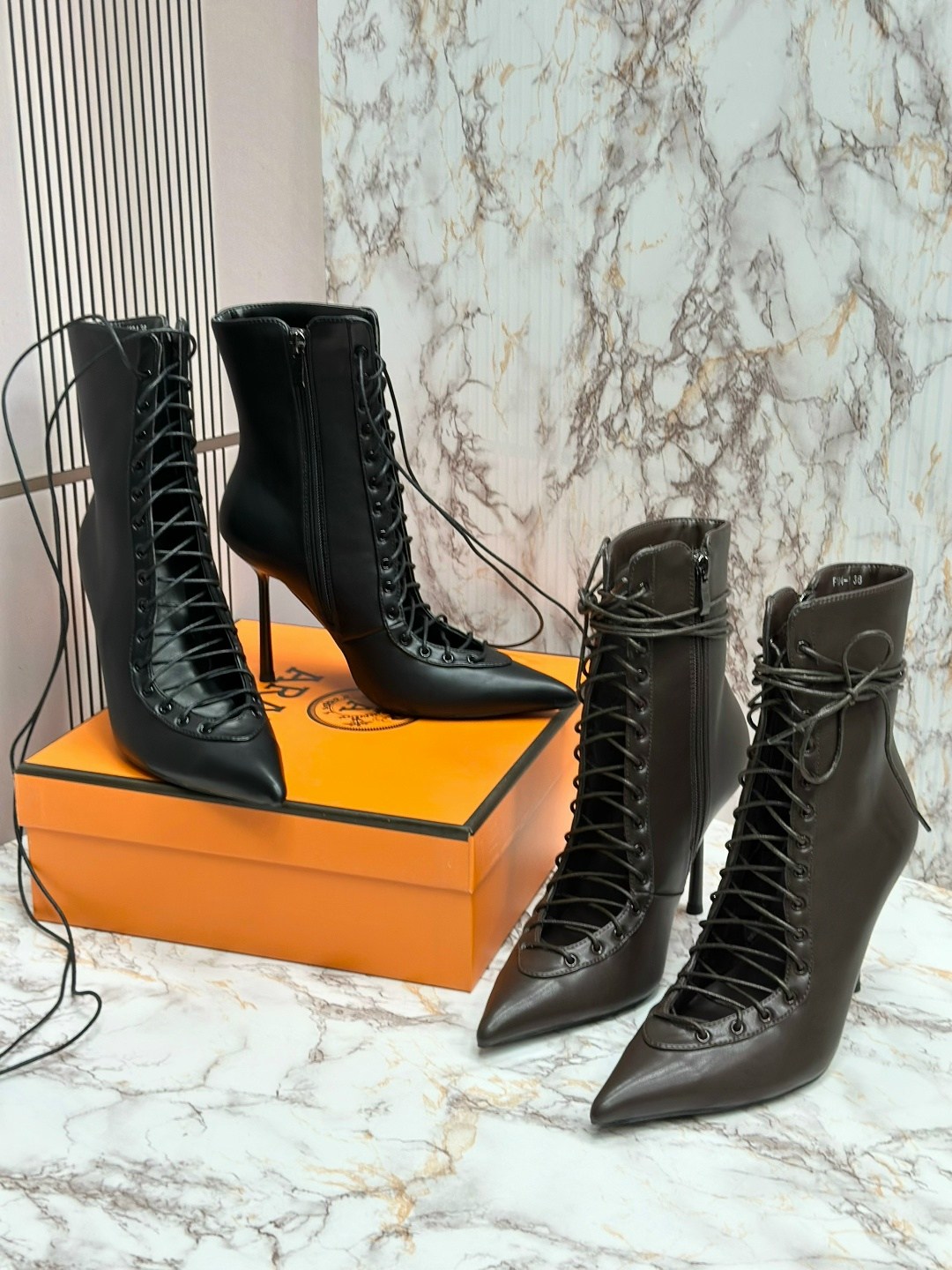 черные кожаные ботильоны jimmy choo,,ботильоны,женские ботильоны,ботильоны на шнуровке