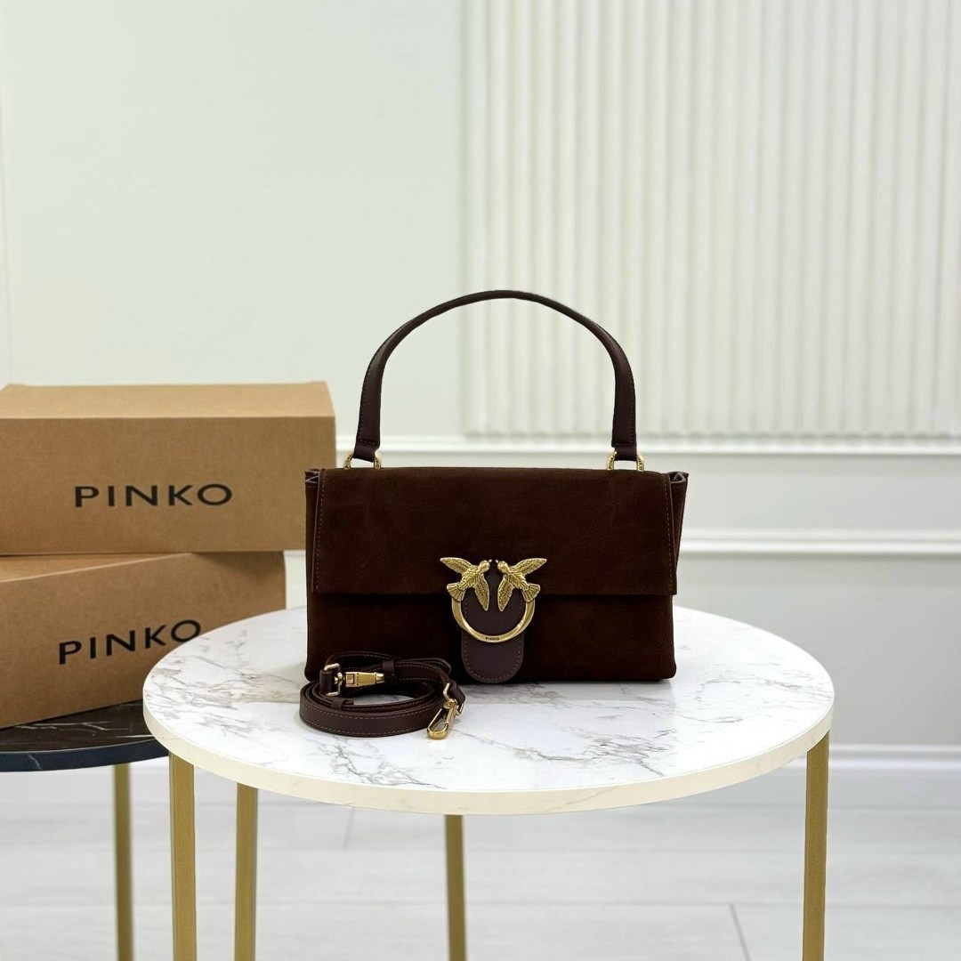 сумка pinko,сумка женская pinko,сумка pinko коричневый,сумка через плечо mini love one pinko коричневый,сумка pinko натуральная замша