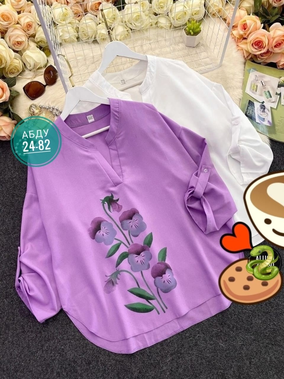 женская туника,женская кофта,женская рубашка,кофта сиреневая,блузка стильная