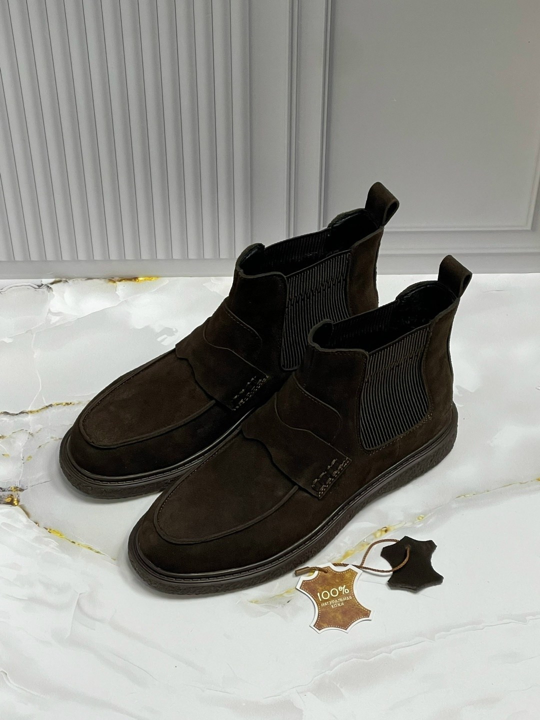 ,замшевые ботинки челси medicine коричневый,ботинки мужские челси,мужские ботинки,обуви