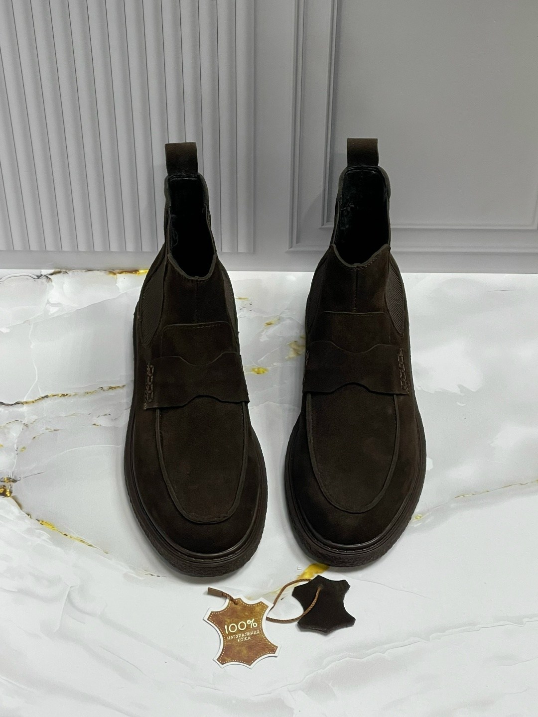 ,замшевые ботинки челси medicine коричневый,ботинки мужские челси,мужские ботинки,обуви