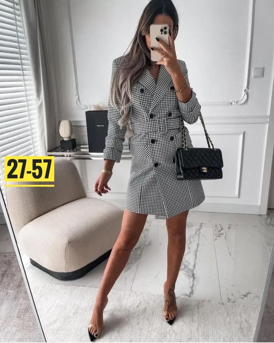 платье пиджак гусиная лапка,платье-пиджак,женский длинный пиджак в клетку,платье пиджак в клетку,клетчатое платье пиджак