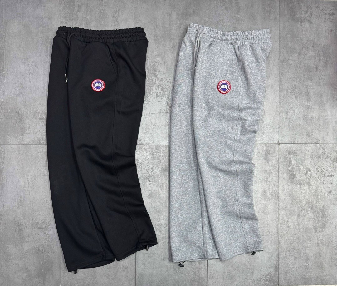 спортивные брюки,спортивные штаны,мускока спортивные штаны canada goose,брюки с логотипом,серые брюки