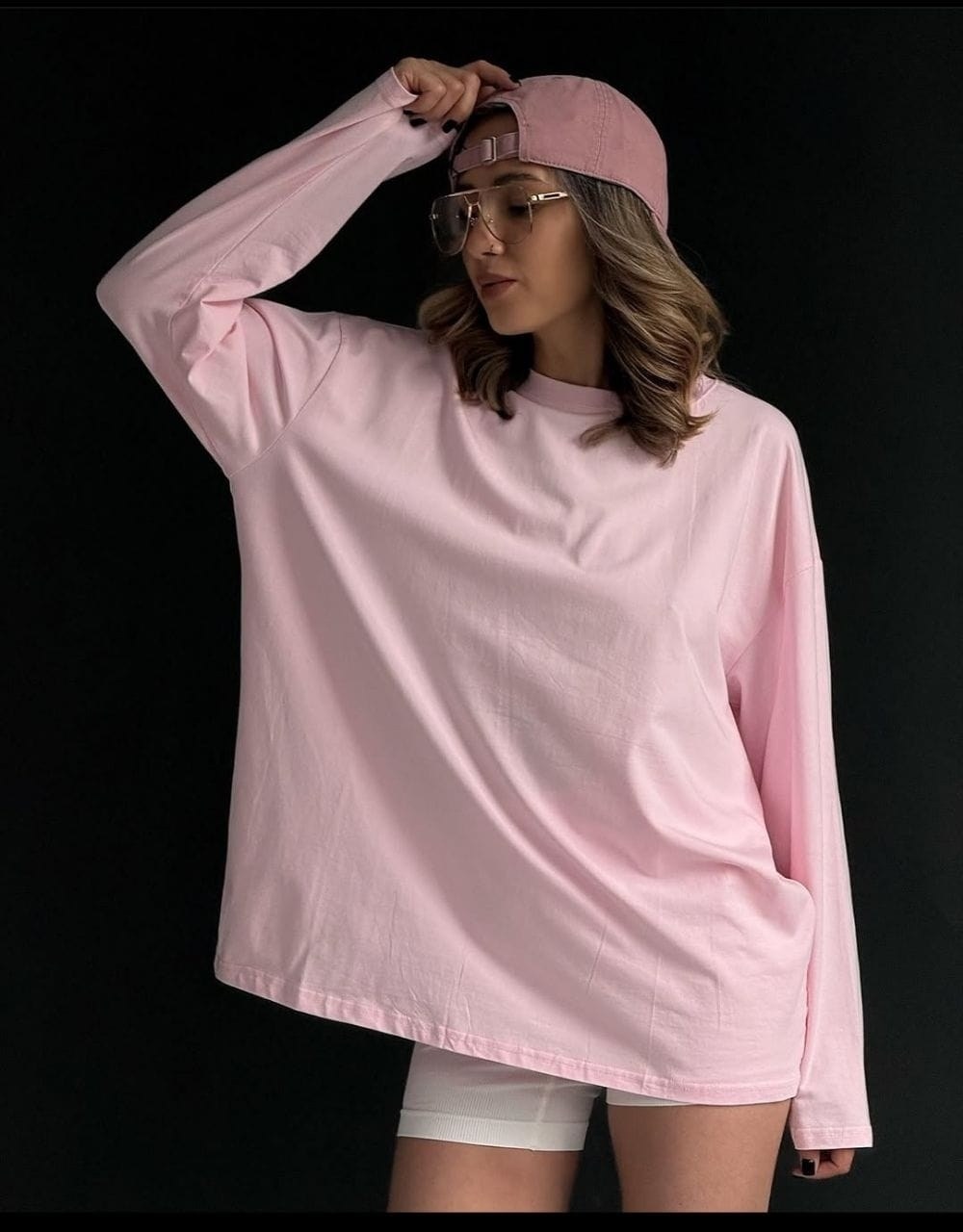 лонгслив женская оверсайз,лонгсливы оверсайз розовый,лонгслив оверсайз женский розовый deso,лонгслив оверсайз розовый 8base 233136444,лонгслив женский оверсайз хлопок revati wear 212831682