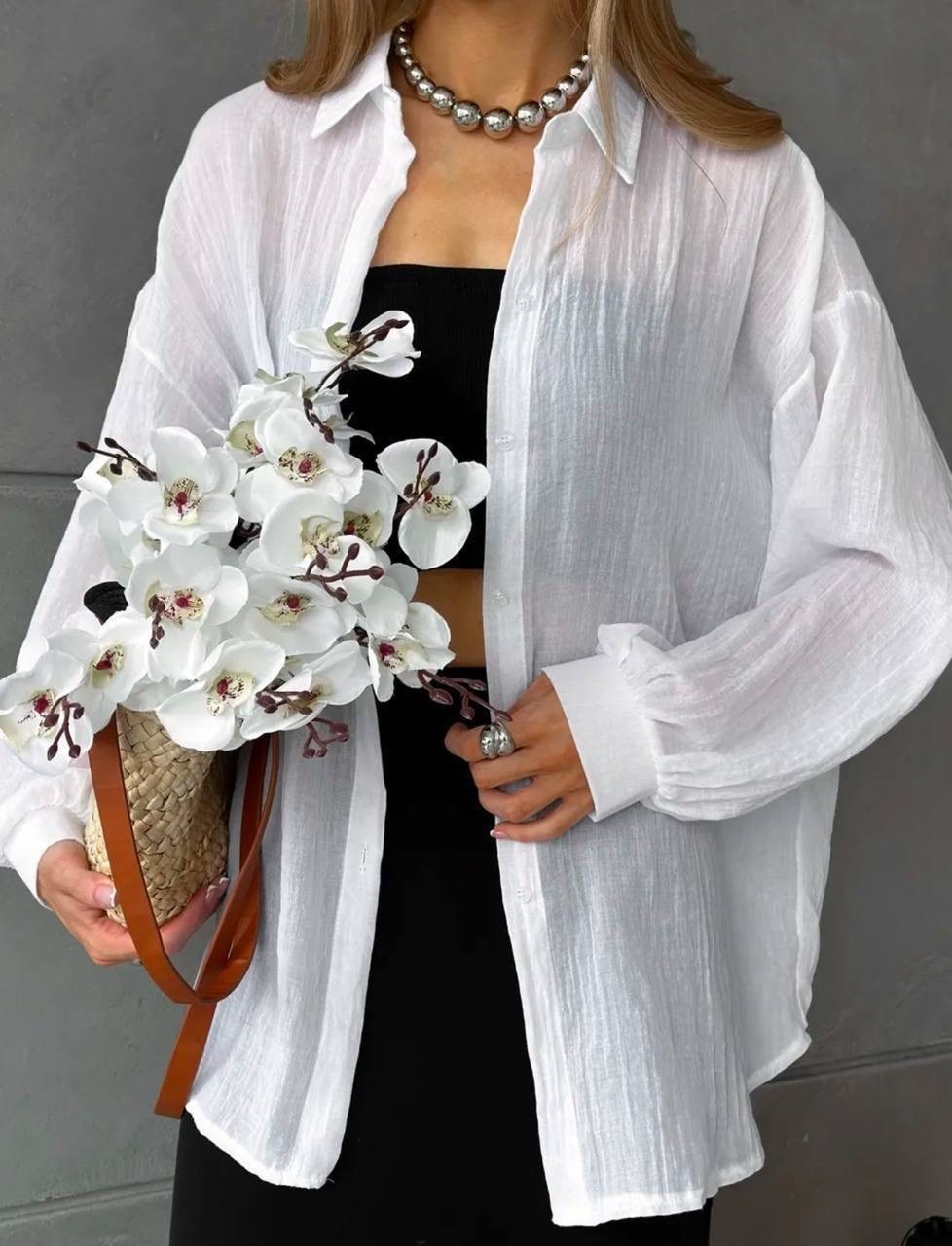 рубашка женская,рубашка женская оверсайз хлопковая monobrend,рубашка удлиненная,рубашка блузка,легкая рубашка