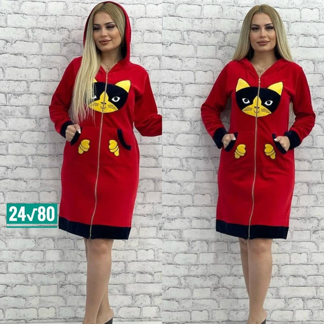 женский велюровый халат,женские халаты,халат с капюшоном,халат женский пижама,халат домашний женские