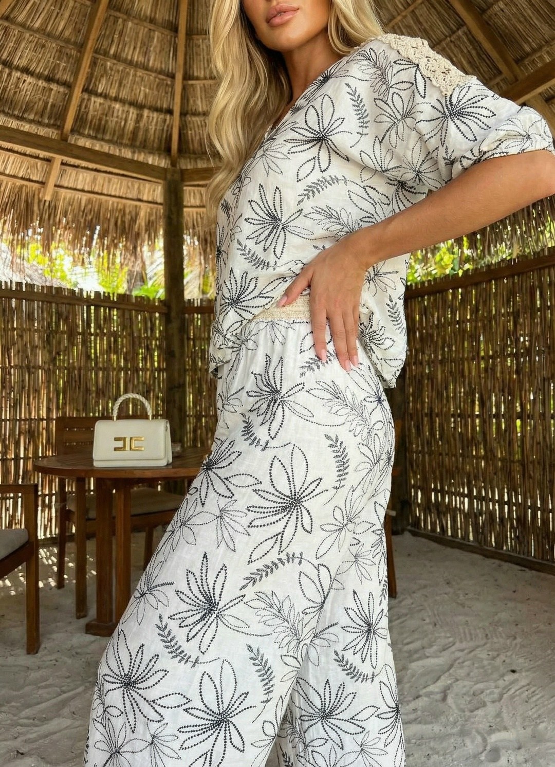 костюм с брюками,комплект туника пляжная со штанами tunikin,летние костюмы,костюм брючный женский,брючный комплект