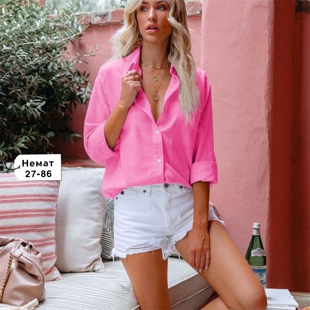 рубашка женская,рубашка женская из хлопка,рубашка женская розовая,женская повседневная рубашка розового цвета,рубашка модная