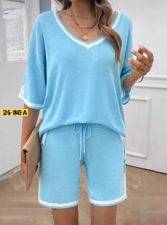 трикотажный костюм с шортами,трикотажные костюмы женские,женский трикотажный костюм летняя,женский трикотажный костюм из двух предметов,летний женский комплект из двух предметов