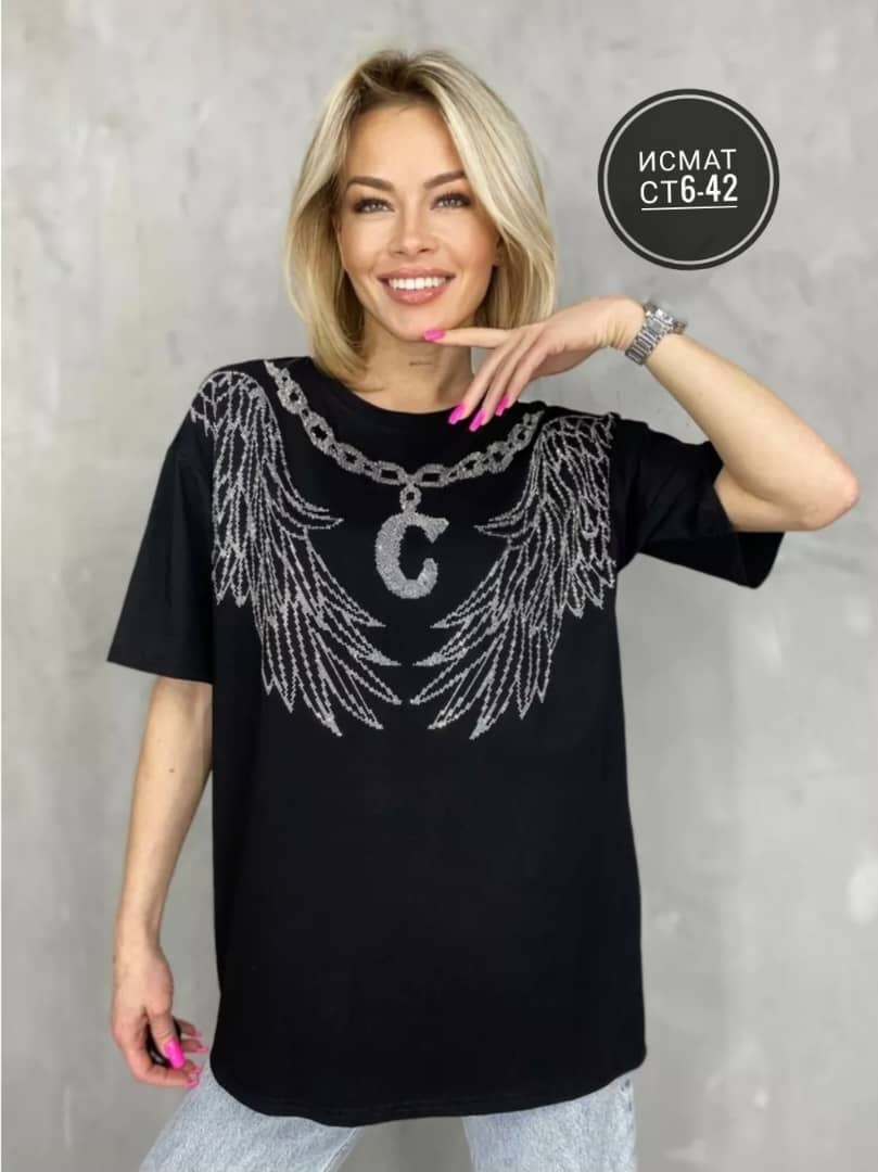 футболка базовая со стразами оверсайз abidov style,футболка оверсайз со стразам,женская футболка оверсайз со стразами,футболка базовая со стразами оверсайз,футболки женская оверсайз