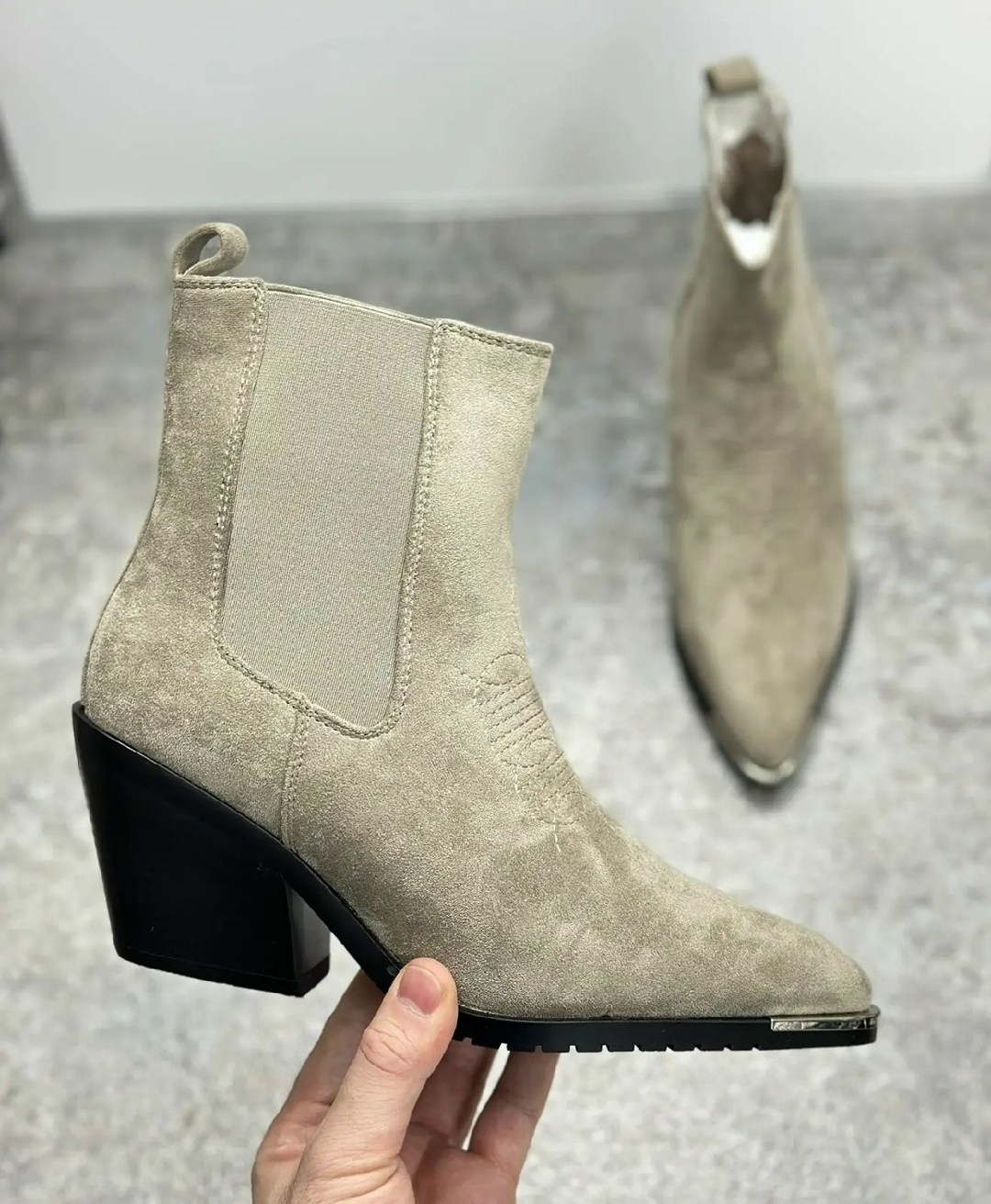 ,ботильоны казаки, женская,ботильоны женские,ботильоны замшевые