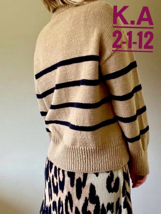 свитер женский,свитер,женская кофта,женский трикотажный свитер в полоску,вязаные свитера