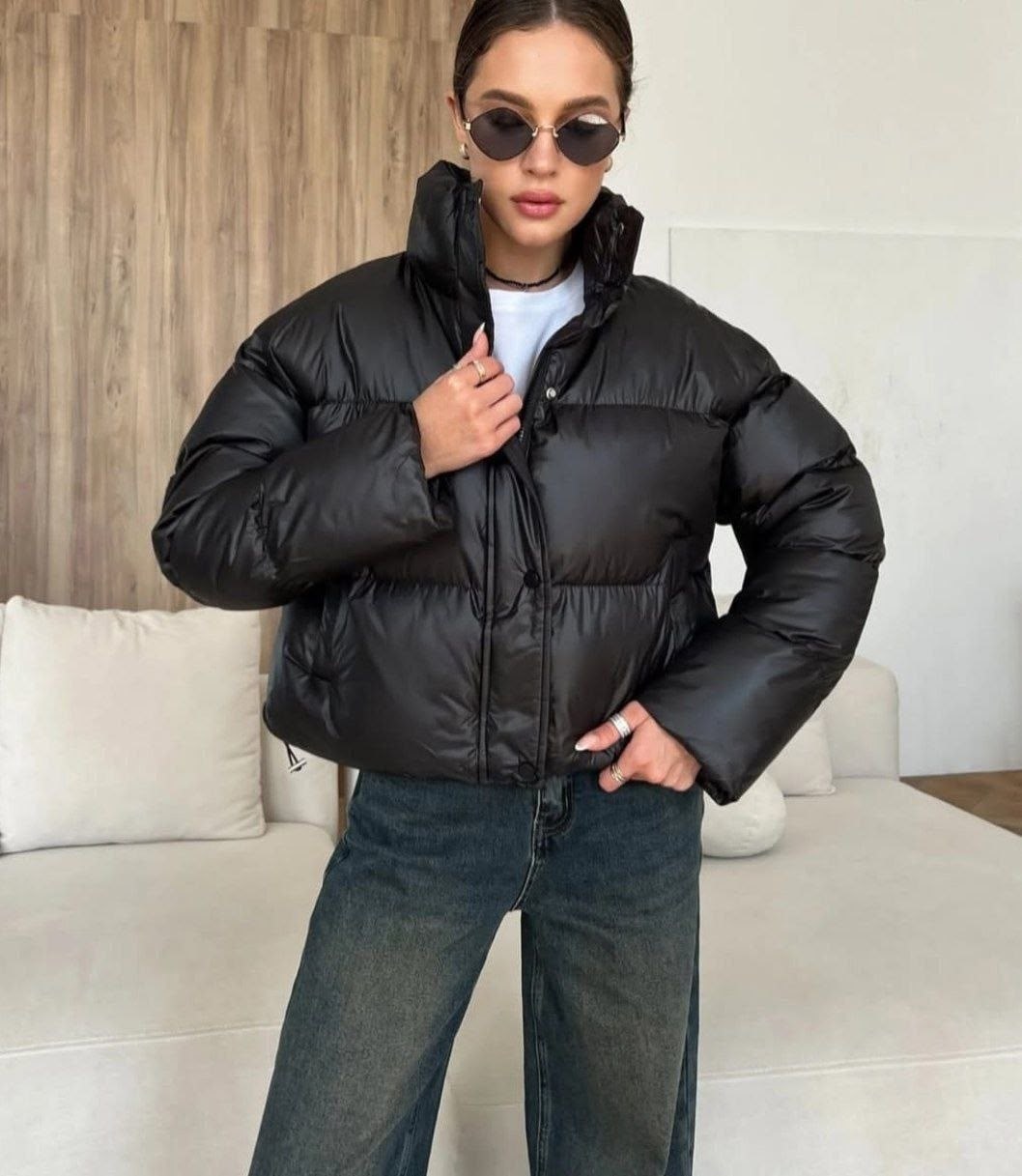 куртка оверсайз,куртка женская короткая,короткий пуховик,женская куртка,короткая куртка