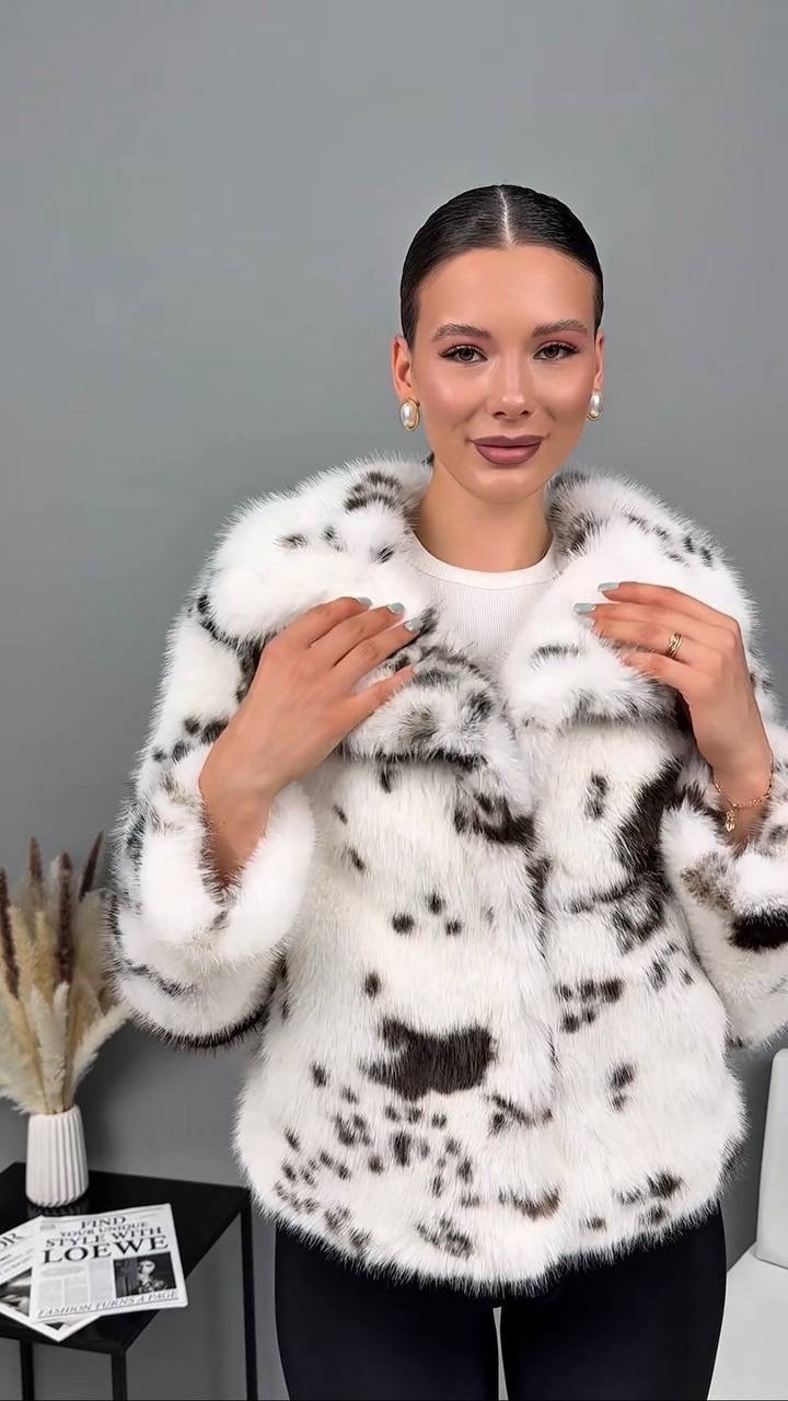 шуба искусственная экошуба зимняя,женская шуба,шуба из экомеха рысь krutyshka_star,шубка,шуба из эко меха