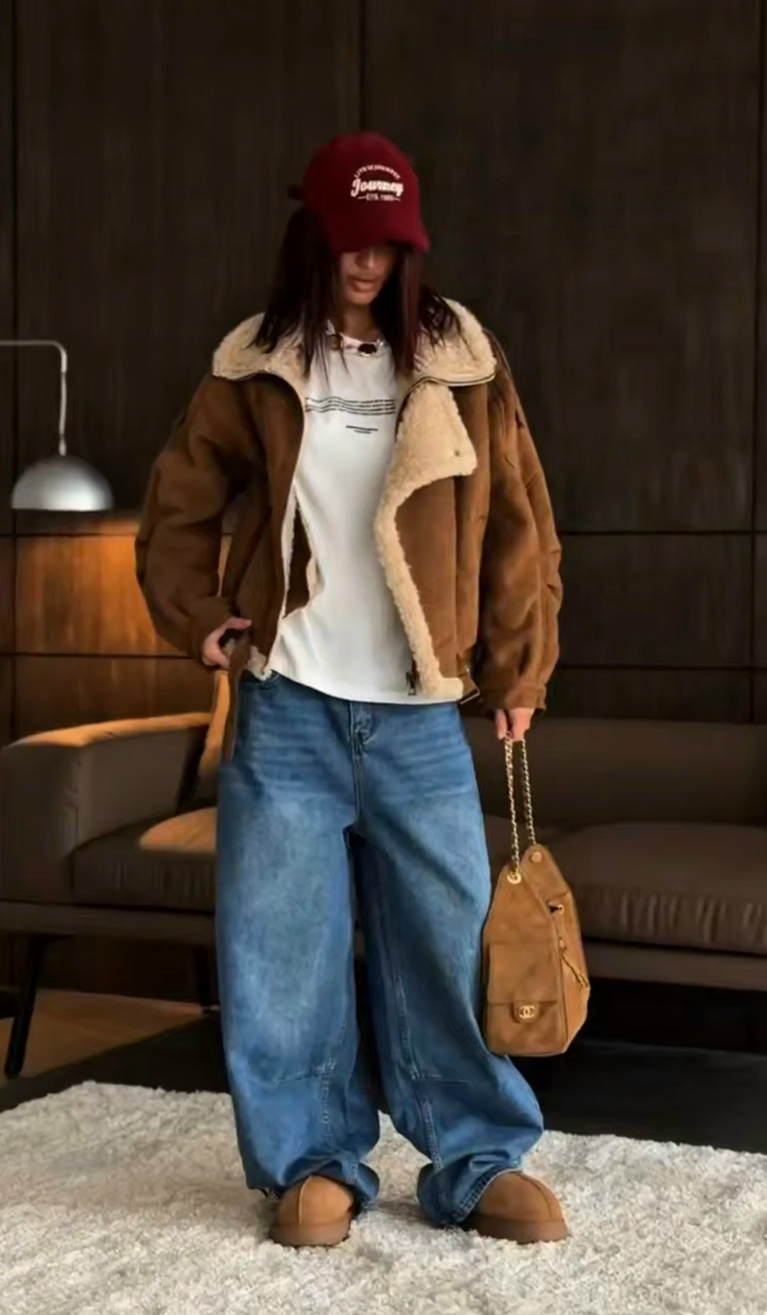 дубленка оверсайз,зимняя мода,мода стиль,замшевая куртка