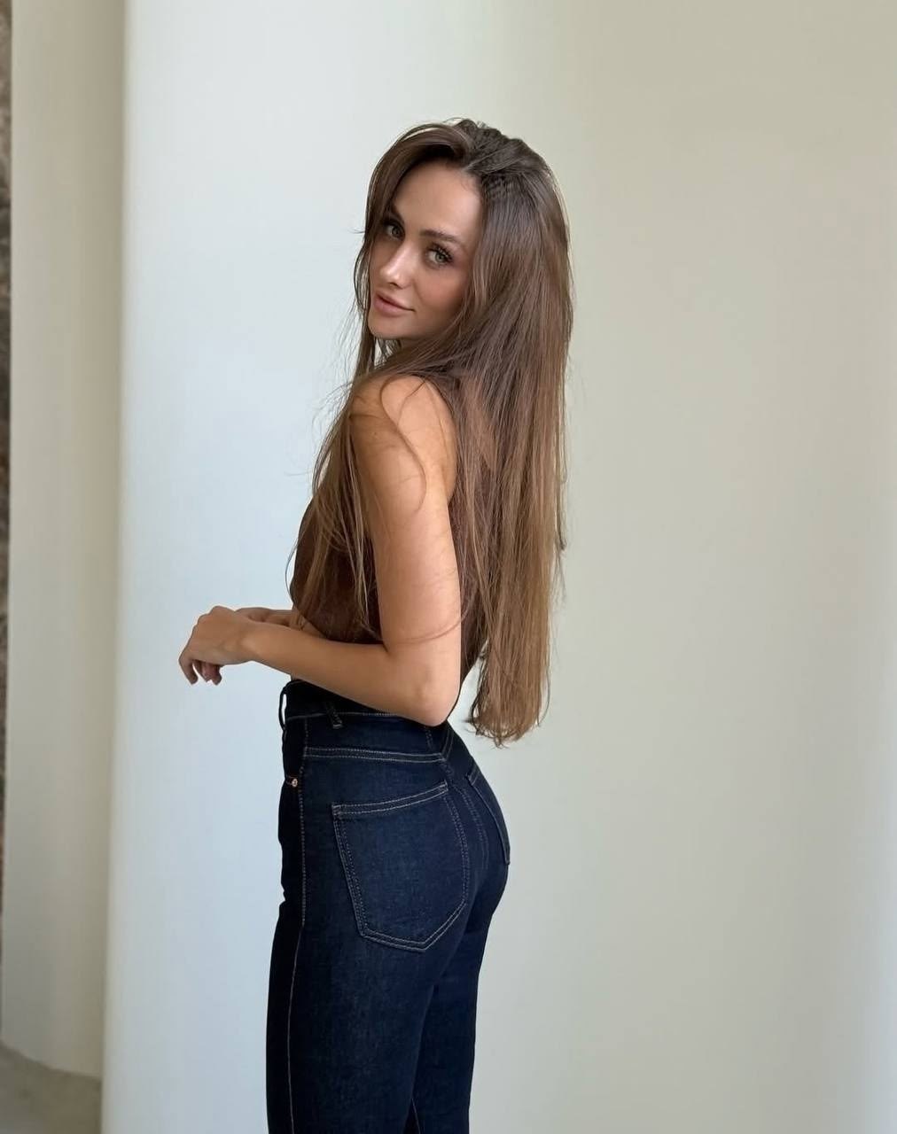 джинсы клеш от колена синие nicejeans,женские джинсы клеш,джинсы клеш от колена,джинсы клеш от колена с высокой посадкой стрейч laminia,джинсы женские