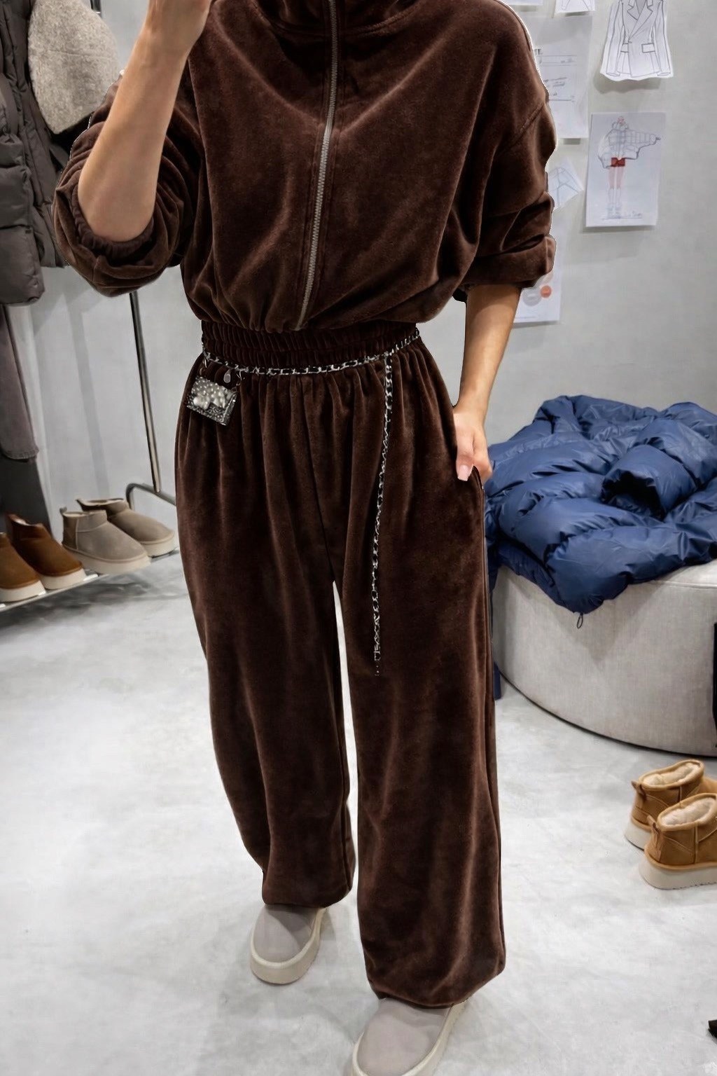 комбинезон велюровый женский,женский велюровый костюм,велюровый костюм,спортивный велюровый костюм,комбинезон из мягкого велюра арт.4120062