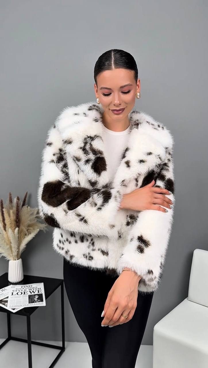 шуба искусственная экошуба зимняя,женская шуба,шуба из экомеха рысь krutyshka_star,шубка,шуба из эко меха