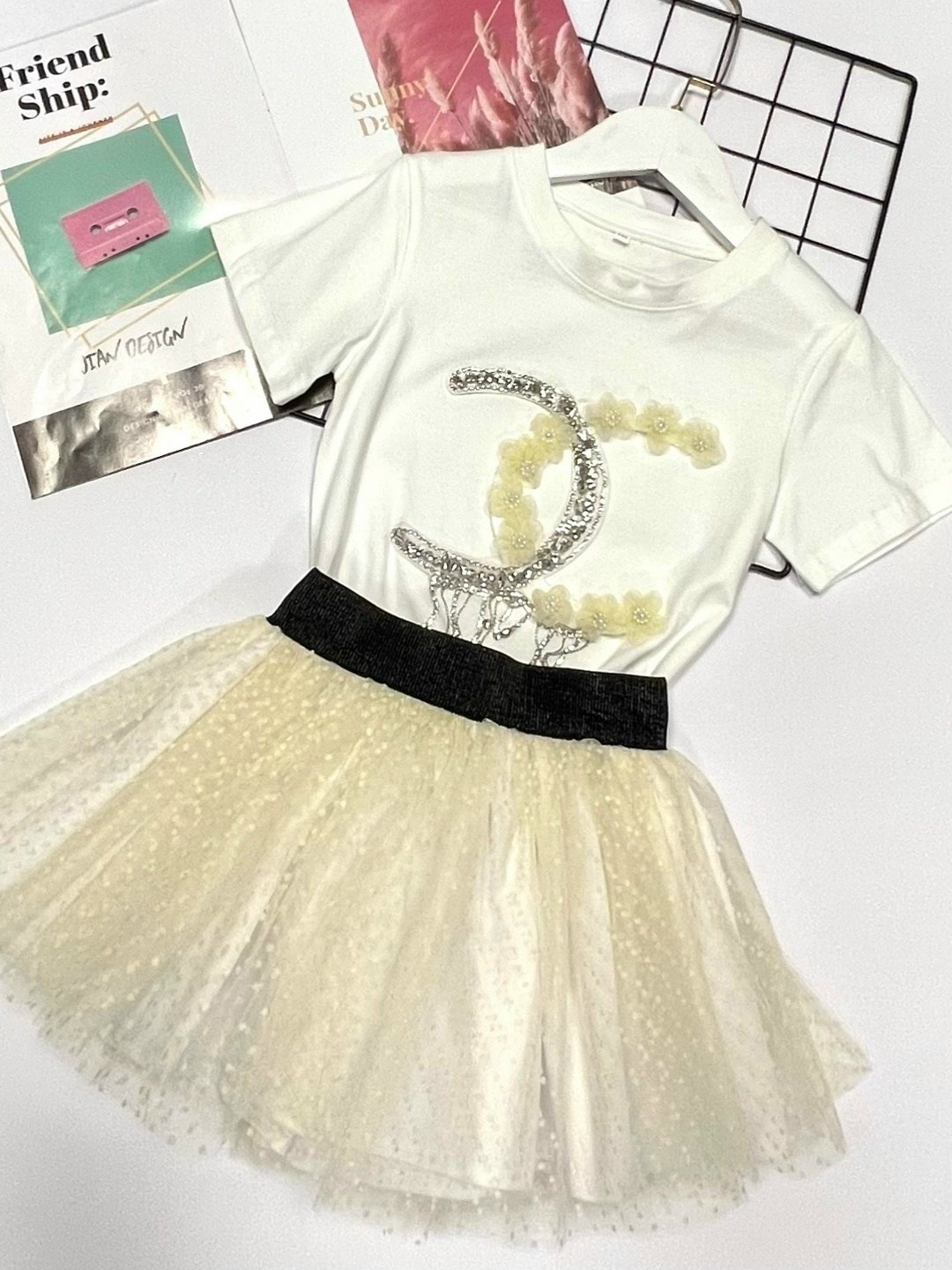 платье для девочки в стиле шанель,платье для девочек,наряды для девочек,комплект одежды для девочек,платье в стиле шанель