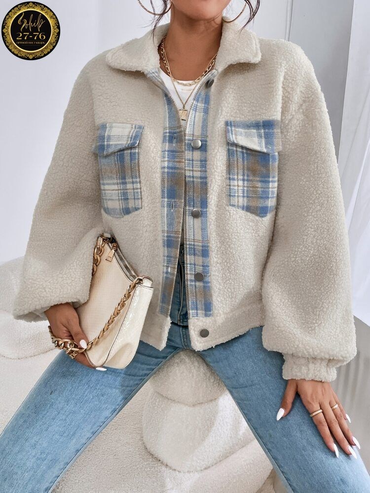 куртка модная,повседневная куртка,куртка женская,куртка в клетку,теплая рубашка