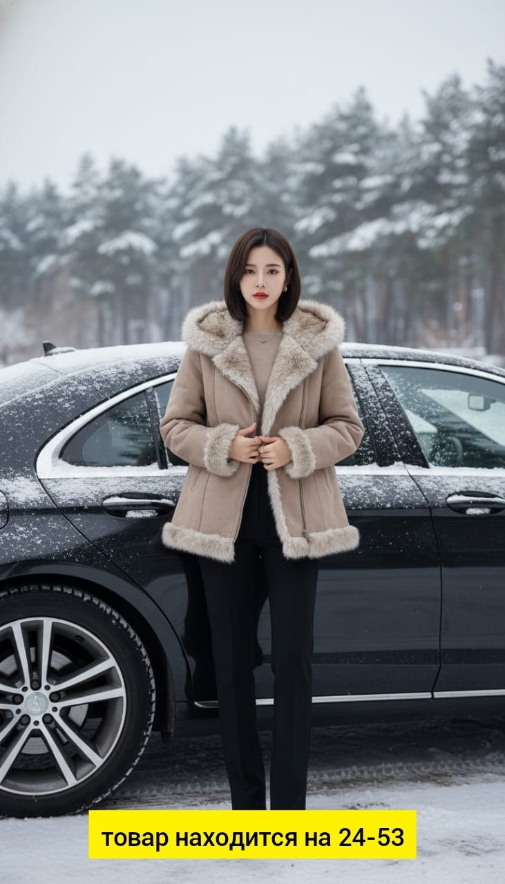 зимняя куртка дубленка с капюшоном dana zana,дубленка женская,зимняя дубленка,дубленка зимняя двусторонняя vitia,дубленка