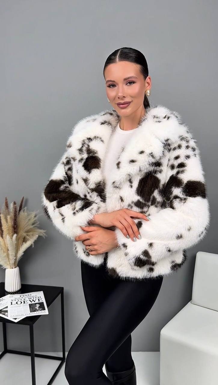 шуба искусственная экошуба зимняя,женская шуба,шуба из экомеха рысь krutyshka_star,шубка,шуба из эко меха