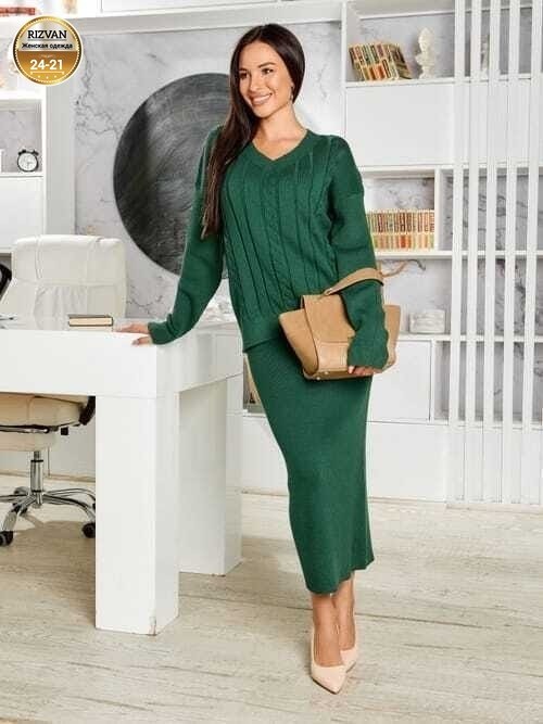 трикотажный костюм с юбкой,вязаный костюм с юбкой,женский трикотажный костюм с юбкой,вязаный женский костюм с юбкой,костюм с юбкой