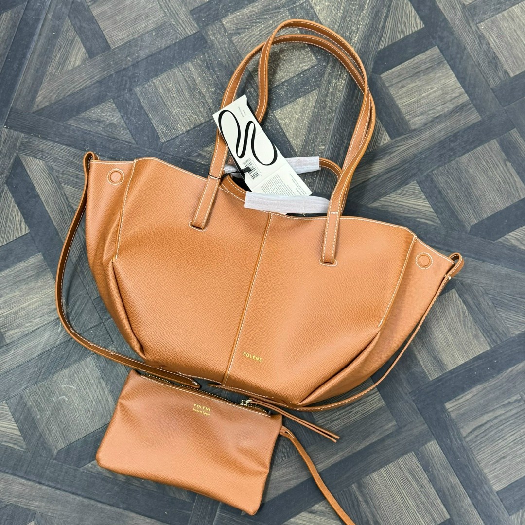 сумка polene шоппер из кожи,сумка,женская сумка,сумка polene шоппер средняя,polene сумка