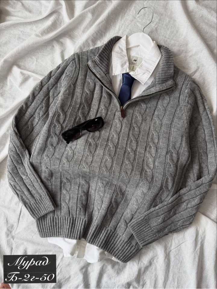 мужской свитер,вязаный мужской свитер,кофта мужская,вязаный свитер на молнии с воротником средней высоты для мужчин,джемпер свитер мужской