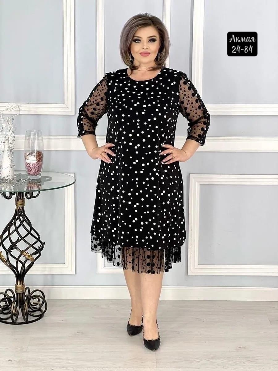 платье женское праздничное больших размеров,платье больших размеров в горошек,платье вечернее больших размеров нарядное в горошек,вечернее платье больших размеров нарядное в горошек saliya brand,плать